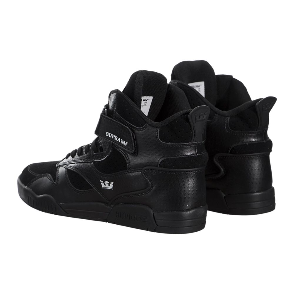 Baskets Montantes Supra Bleeker Noir Black/Black Homme | BXP-30229102